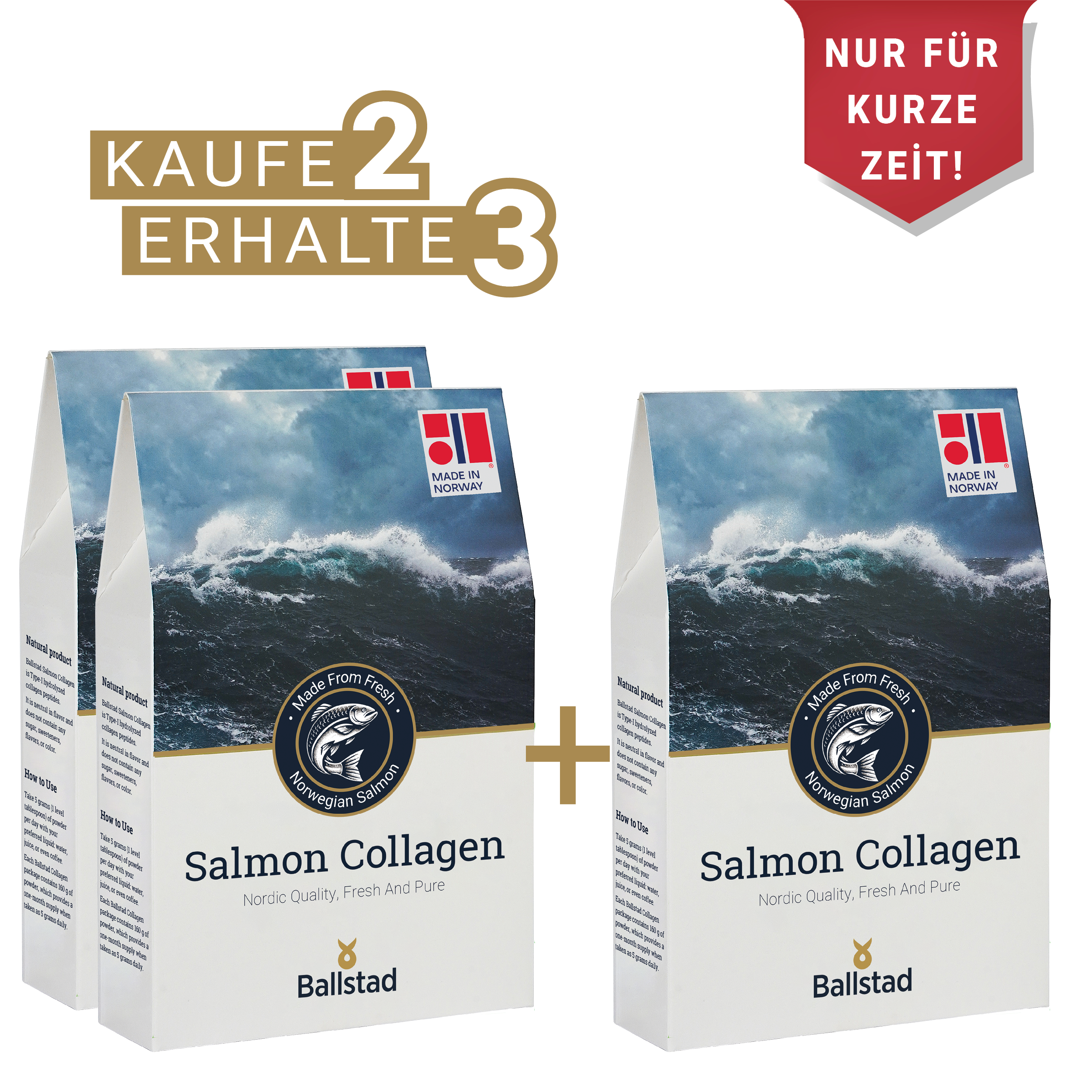 Kaufe 2 Erhalte 3 - Lachskollagen