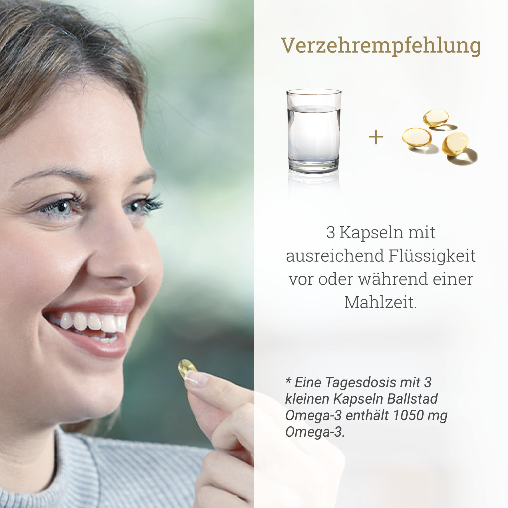 Frische Omega-3 Fischöl-Kapseln - 6 Monat