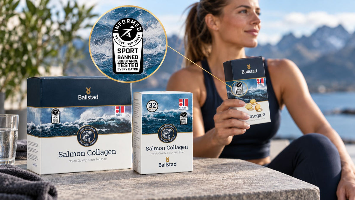 Ballstad Omega-3 und Salmon Collagen jetzt Informed Sport zertifiziert