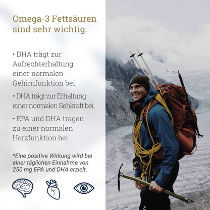 Frische Omega-3 Fischöl-Kapseln - 12 Monat